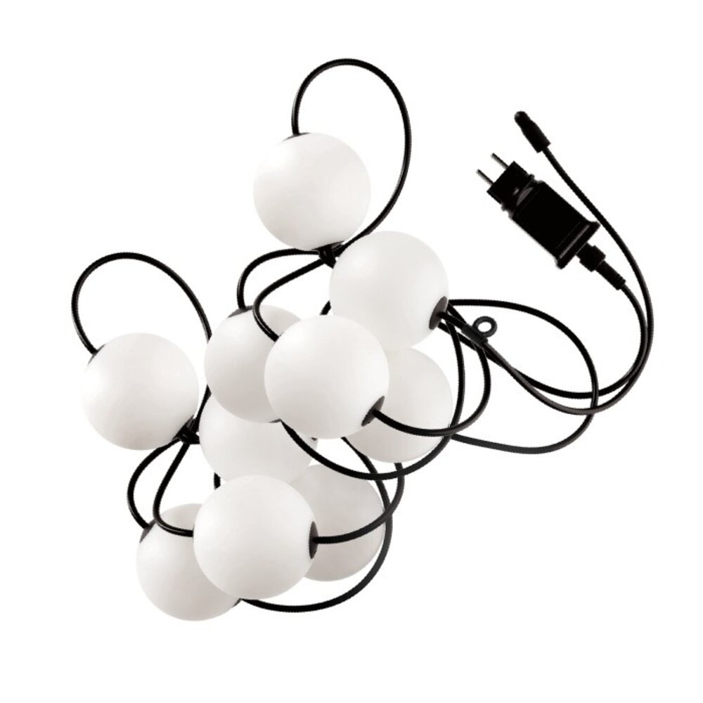 Kobi LED Lichtslinger - 7,5m 10x 1W 70lm - 2500K warm wit licht - IP67 - incl. 50cm aansluitstekker Kobi LED Lichtslinger - 7,5m 10x 1W 70lm - 2500K warm wit licht - IP67 - incl. 50cm aansluitstekker