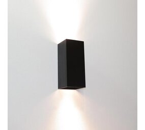Artdelight Wandlamp Zwart - DANTE2 240MM - Up and Down 2-Lichts | IP20 - 2x GU10 fitting - excl. lichtbron 240x100MM