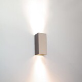 Artdelight designverlichting Wandlamp Champagne - DANTE2 154MM - Up and Down 2-Lichts | IP20 - 2x GU10 fitting - excl. lichtbron 154x67MM Artdelight designverlichting Wandlamp Champagne - DANTE2 154MM - Up and Down 2-Lichts | IP20 - 2x GU10 fitting - excl. lichtbron 154x67MM