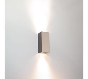 Artdelight Wandlamp Champagne - DANTE2 154MM - Up and Down 2-Lichts | IP20 - 2x GU10 fitting - excl. lichtbron 154x67MM