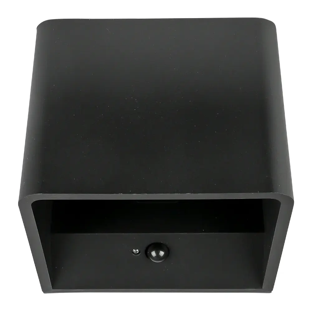 LCB LED Wandlamp oplaadbaar met sensor - 3000K Warm wit licht - 10x10x8cm - Zwart