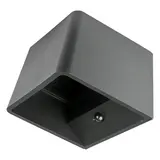 LCB LED Wandlamp oplaadbaar met sensor - 3000K Warm wit licht - 10x10x8cm - Zwart