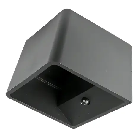 LCB LED Wandlamp oplaadbaar met sensor - 3000K Warm wit licht - 10x10x8cm - Zwart