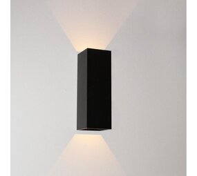 Artdelight LED Wandlamp Zwart- VEGAS150 - Up and Down - IP65 - 2x 2,3W 2700K - 150MM