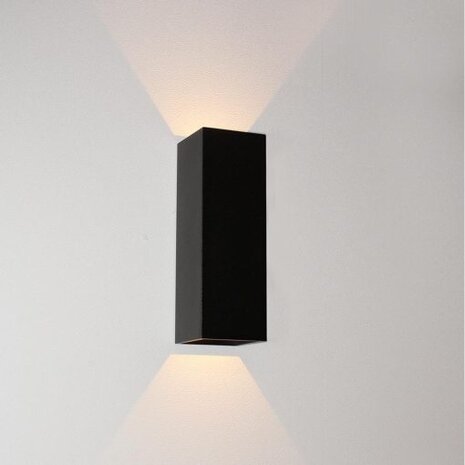 Artdelight LED Wandlamp Zwart- VEGAS150 - Up and Down - IP65 - 2x 2,3W 2700K - 150MM