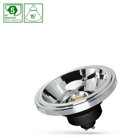 Spectrum LED Spot - GU10 AR111 - 12W vervangt 100W - 4000K helder wit licht - Lichtspreiding 15°