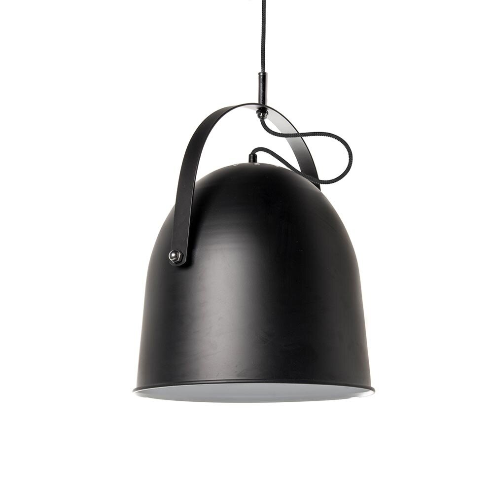 Artdelight Hanglamp Zwart - COOPER 35CM - E27 Fitting - 1-Lichts - Staal