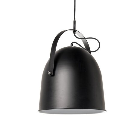 Artdelight Hanglamp Zwart - COOPER 35CM - E27 Fitting - 1-Lichts - Staal