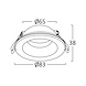 Braytron LED inbouwspot badkamer - Zaagmaat 65mm - Buitenmaat 89mm - excl. lichtbron