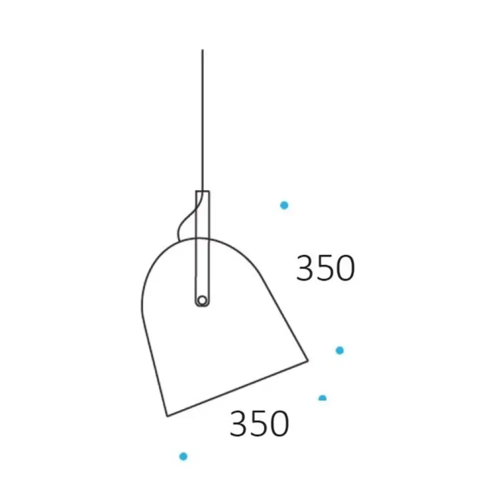 Artdelight Hanglamp Zwart - COOPER 35CM - E27 Fitting - 1-Lichts - Staal