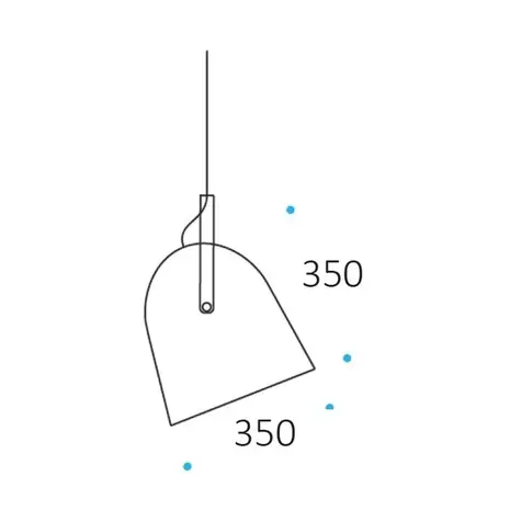 Artdelight Hanglamp Zwart - COOPER 35CM - E27 Fitting - 1-Lichts - Staal