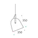 Artdelight Hanglamp Zwart - COOPER 35CM - E27 Fitting - 1-Lichts - Staal
