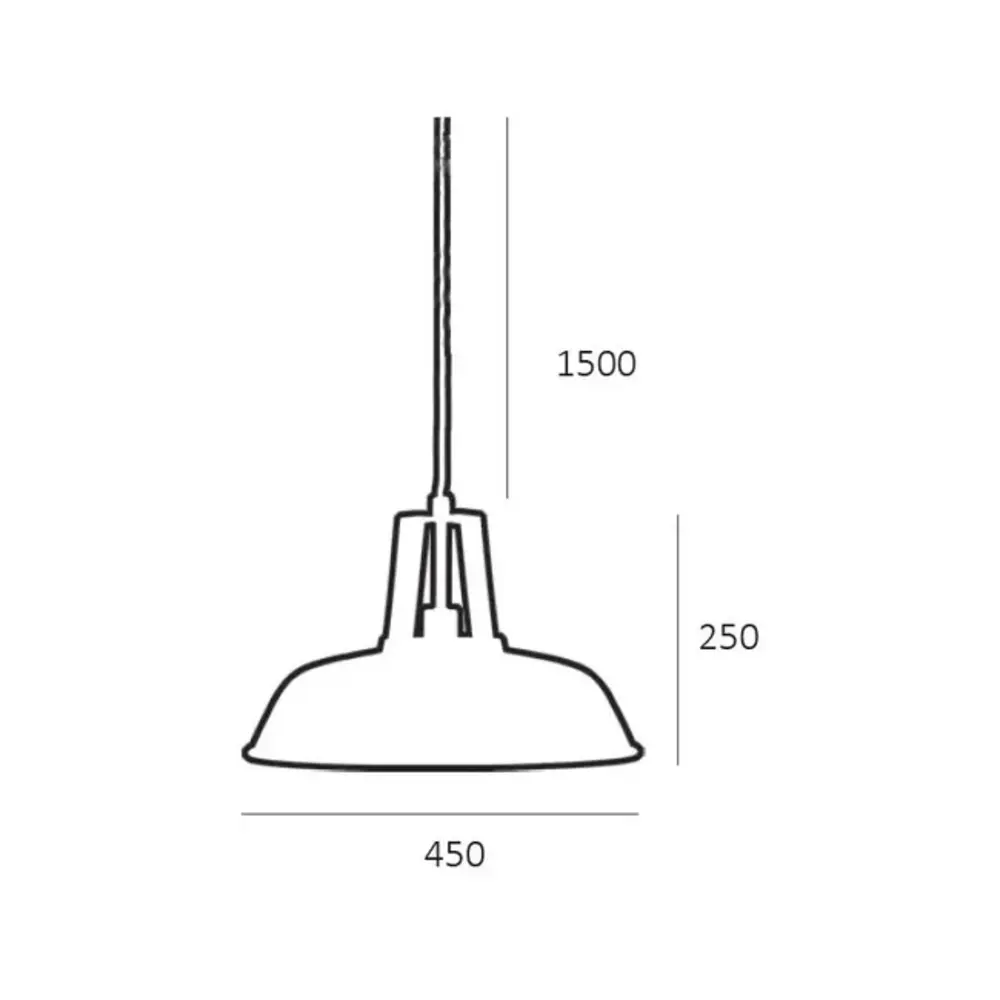 Artdelight Hanglamp Zwart - NERO 45CM - E27 Fitting - 1-Lichts - Staal Artdelight Hanglamp Zwart - NERO 45CM - E27 Fitting - 1-Lichts - Staal
