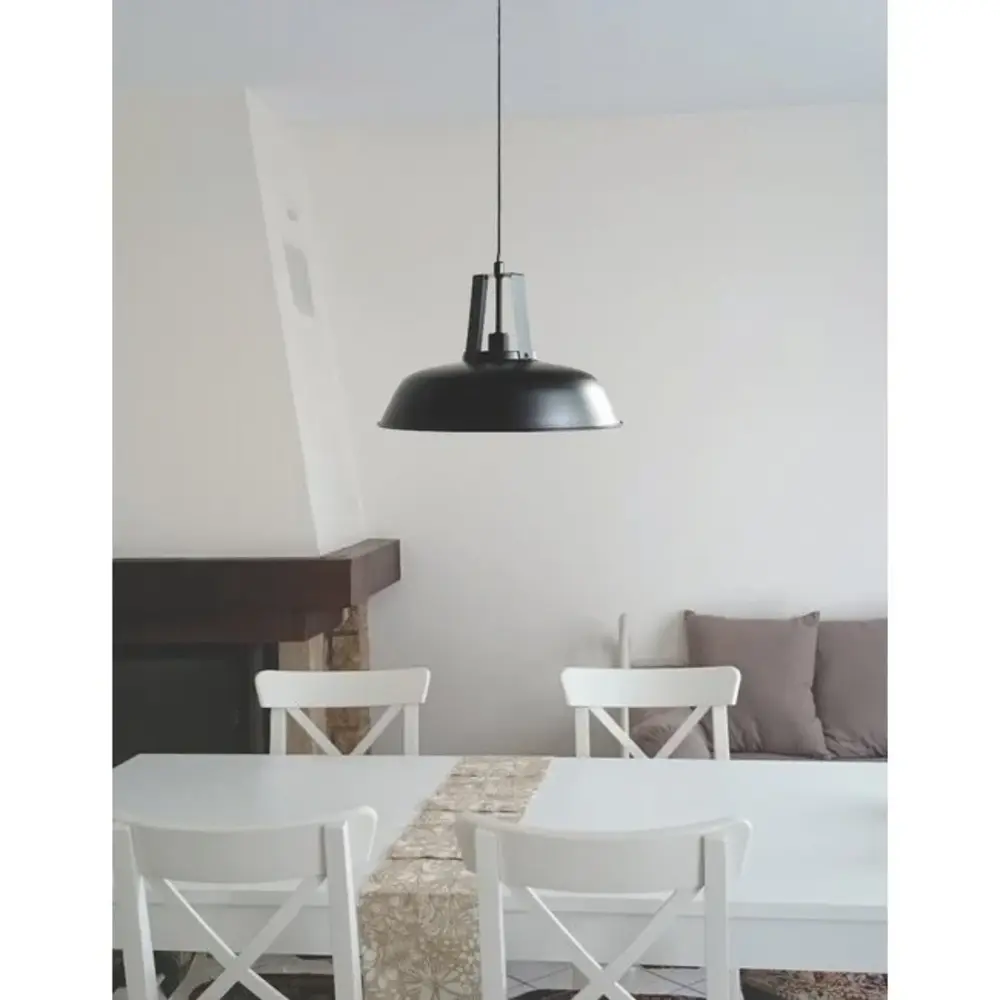 Artdelight Hanglamp Zwart - NERO 45CM - E27 Fitting - 1-Lichts - Staal Artdelight Hanglamp Zwart - NERO 45CM - E27 Fitting - 1-Lichts - Staal