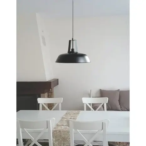 Artdelight Hanglamp Zwart - NERO 45CM - E27 Fitting - 1-Lichts - Staal Artdelight Hanglamp Zwart - NERO 45CM - E27 Fitting - 1-Lichts - Staal