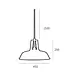 Artdelight Hanglamp Wit - NERO 45CM - E27 Fitting - 1-Lichts - Staal Artdelight Hanglamp Wit - NERO 45CM - E27 Fitting - 1-Lichts - Staal
