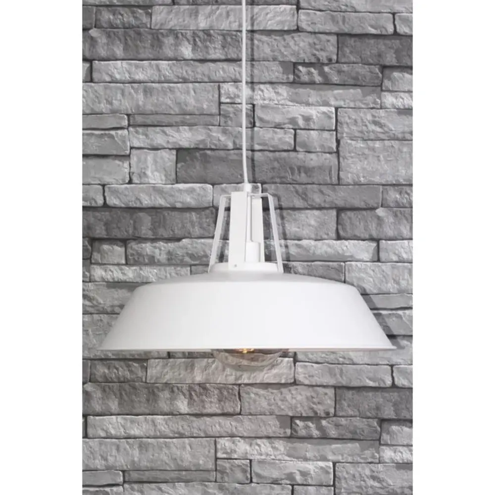 Artdelight Hanglamp Wit - NERO 45CM - E27 Fitting - 1-Lichts - Staal Artdelight Hanglamp Wit - NERO 45CM - E27 Fitting - 1-Lichts - Staal