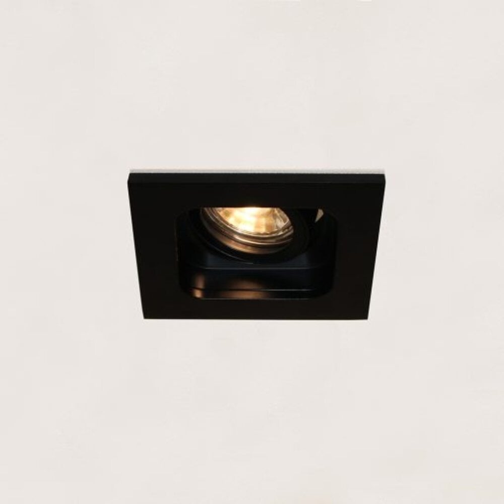 Artdelight Moggio zwarte kantelbare GU10 inbouwspot