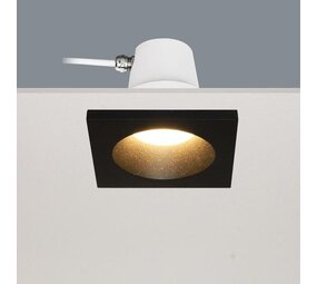 Artdelight designverlichting Bados vierkante zwarte GU10 inbouwspot kantelbaar Artdelight designverlichting Bados vierkante zwarte GU10 inbouwspot kantelbaar