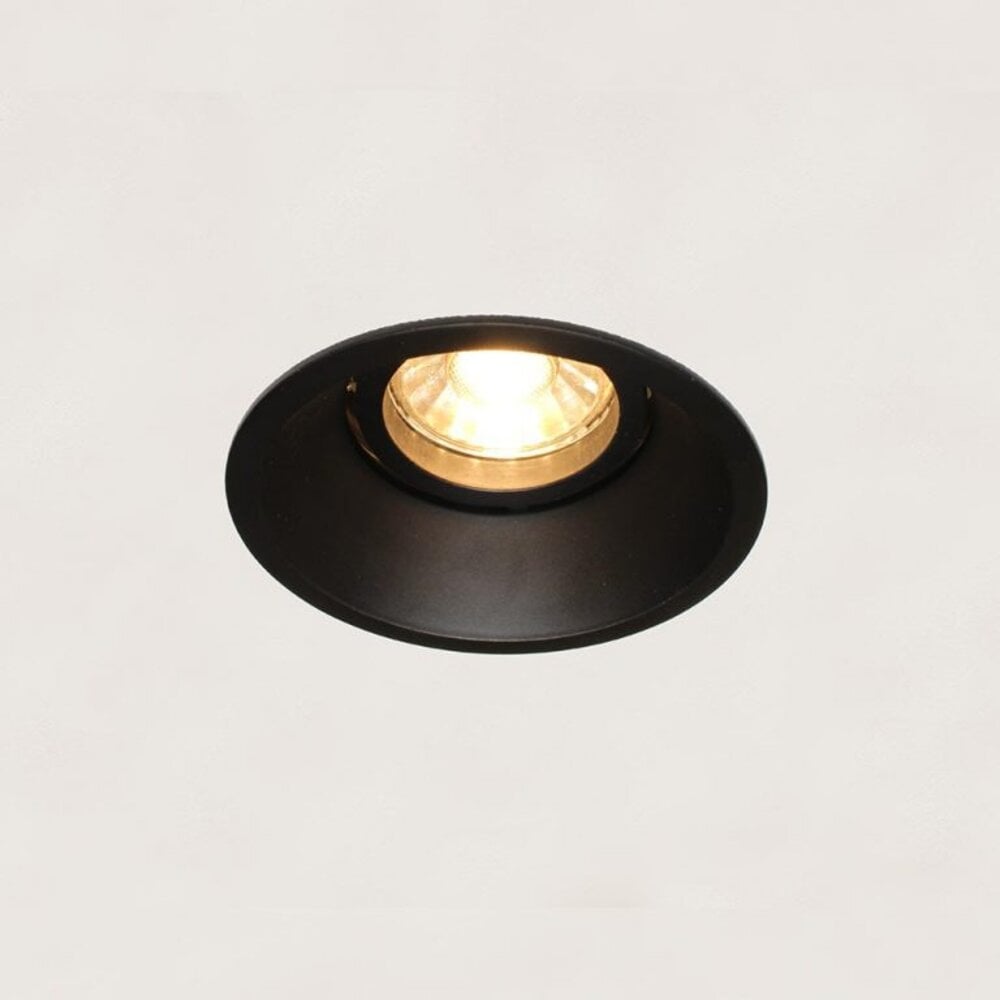 Artdelight Candice zwart GU10 inbouwspot rond