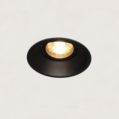 Artdelight Candice zwart GU10 inbouwspot rond
