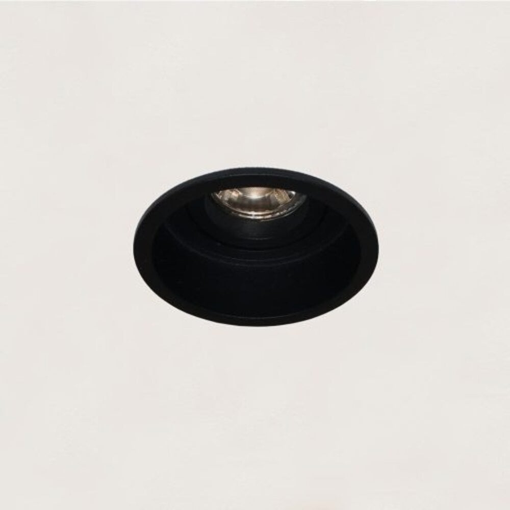 Artdelight Rex ronde GU10 inbouwspot zwart