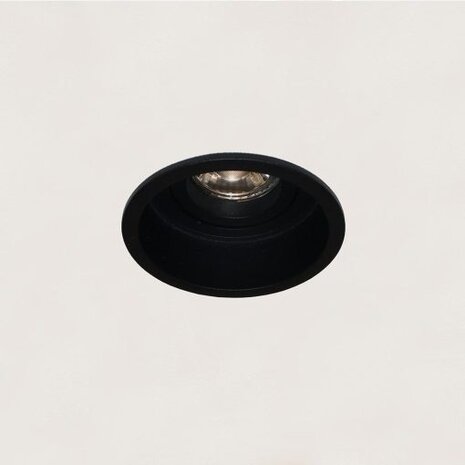 Artdelight Rex ronde GU10 inbouwspot zwart