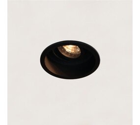 Artdelight designverlichting Rex ronde GU10 inbouwspot zwart Artdelight designverlichting Rex ronde GU10 inbouwspot zwart
