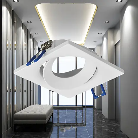 Braytron LED opbouwspot vierkant wit GU10 verstelbaar