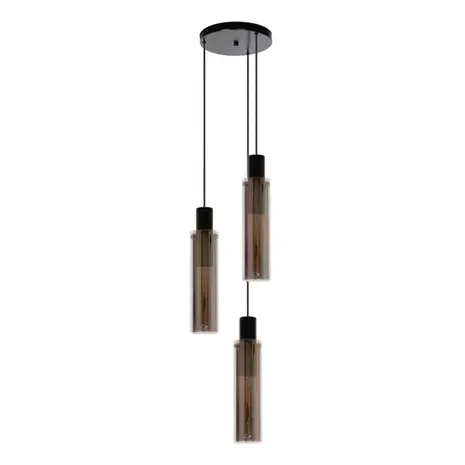 Lucide ORLANDO - Hanglamp - Ø 32 cm - 3xE27 - Fumé Lucide ORLANDO - Hanglamp - Ø 32 cm - 3xE27 - Fumé