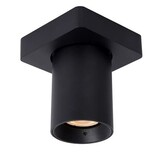 Lucide LED Opbouwspot Nigel Zwart GU10 5W 2200K Dimbaar