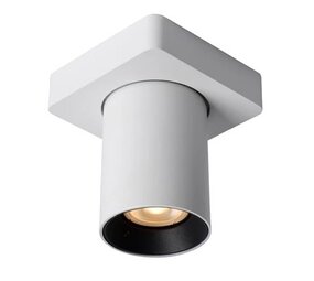 Lucide LED Opbouwspot Nigel Wit Zwart GU10 5W 2200K Dimbaar Lucide LED Opbouwspot Nigel Wit Zwart GU10 5W 2200K Dimbaar