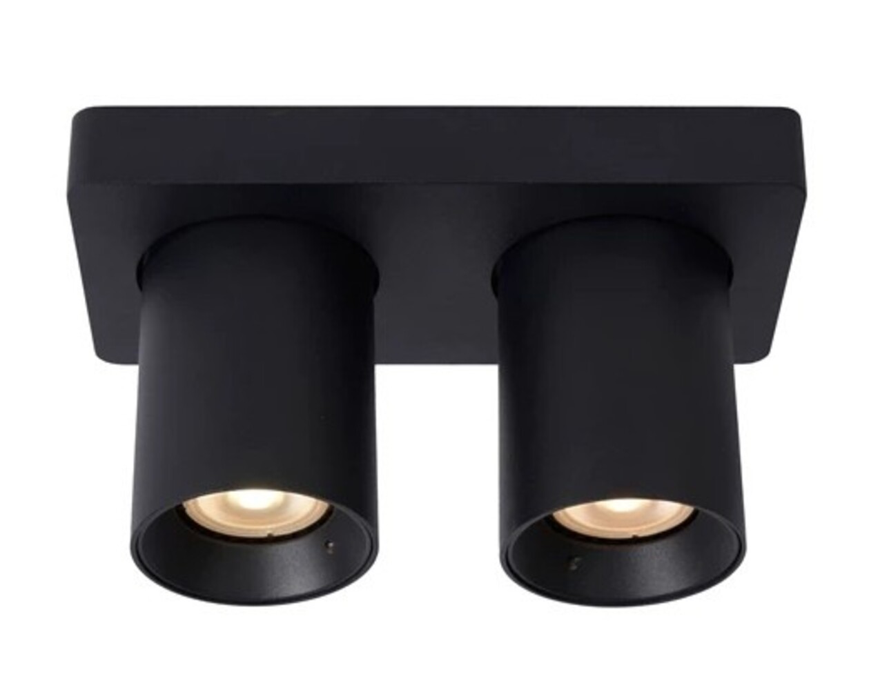 Lucide LED Dubbele Opbouwspot Nigel Zwart GU10 2x5W 2200K Dimbaar Lucide LED Dubbele Opbouwspot Nigel Zwart GU10 2x5W 2200K Dimbaar