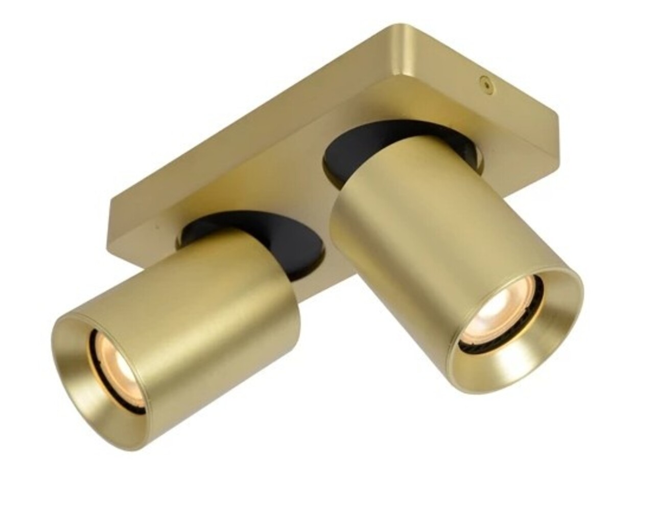 Lucide LED Dubbele Opbouwspot Nigel Mat Goud GU10 2x5W 2200K Dimbaar Lucide LED Dubbele Opbouwspot Nigel Mat Goud GU10 2x5W 2200K Dimbaar