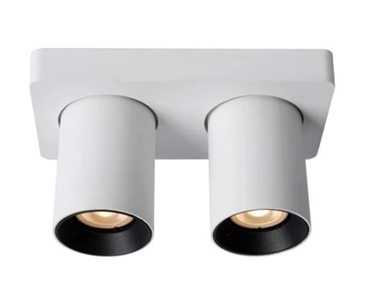 Lucide LED Dubbele Opbouwspot Nigel Wit GU10 2x5W 2200K Dimbaar Lucide LED Dubbele Opbouwspot Nigel Wit GU10 2x5W 2200K Dimbaar