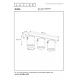 Lucide LED 3-Lichts Opbouwspot Nigel Zwart GU10 3x5W 2200K Dimbaar