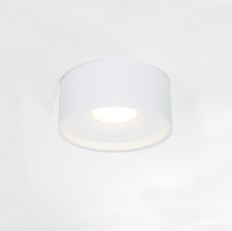 Artdelight designverlichting Plafondspot Dimbaar IP54 - Rond Wit - 10W 720Lm - 2700K 927 Warm Wit | Triac Dimbaar - Aluminium