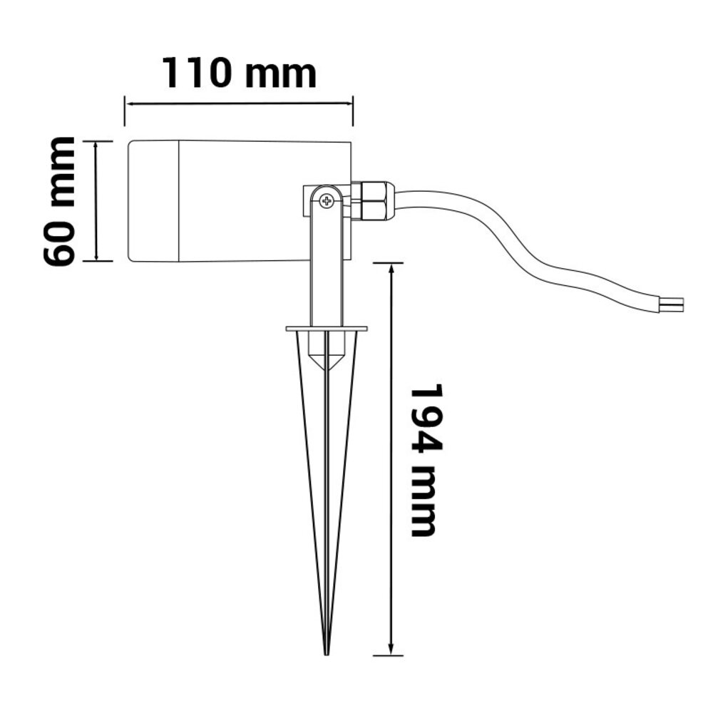 LED-POL LED Prikspot Grondspot - IP65 - GU10 LED-POL LED Prikspot Grondspot - IP65 - GU10