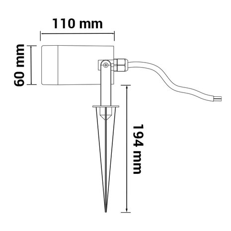 LED-POL LED Prikspot Grondspot - IP65 - GU10 LED-POL LED Prikspot Grondspot - IP65 - GU10