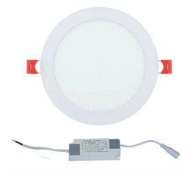 LCB OP=OP LED inbouwspot - 18W 100lm p/w - 3000K 830 warm wit licht - Zaagmaat 205mm