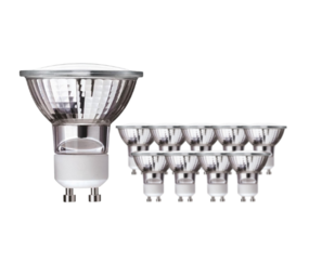 LED Line Voordeelpak 10 stuks - GU10 LED spot - 1W vervangt 10W - 2700K warm wit licht - 36° lichtspreiding