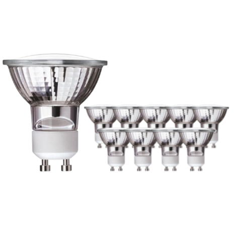 LED Line Voordeelpak 10 stuks - GU10 LED spot - 1W vervangt 10W - 2700K warm wit licht - 36° lichtspreiding