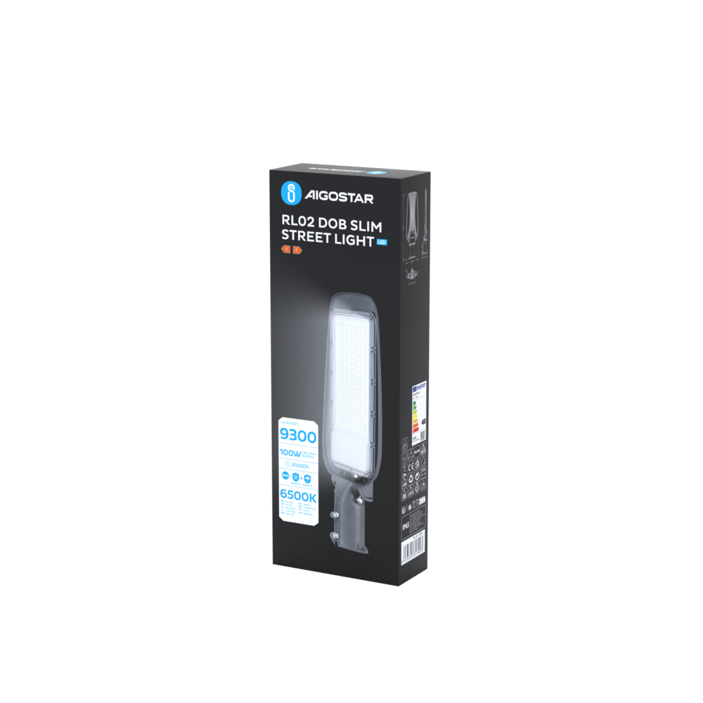LED Straatlamp IP65 - 100W 10.000 Lumen - 6500K daglicht wit - 2 jaar garantie LED Straatlamp IP65 - 100W 10.000 Lumen - 6500K daglicht wit - 2 jaar garantie