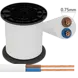 Aigostar Aigostar Kabel H05VV-F - 2x0.75mm² - 150m - Wit Aigostar Aigostar Kabel H05VV-F - 2x0.75mm² - 150m - Wit