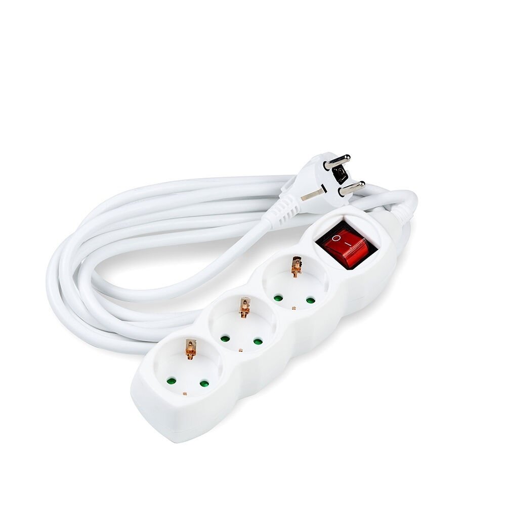 Modee Stekkerdoos 3-voudig met aan- uitschakelaar - 150cm aansluitstekker - 3G1.5mm² Modee Stekkerdoos 3-voudig met aan- uitschakelaar - 150cm aansluitstekker - 3G1.5mm²
