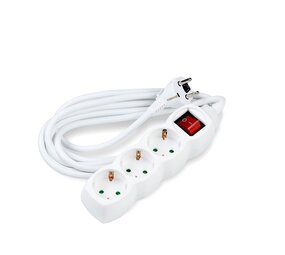 Modee Stekkerdoos 3-voudig met aan- uitschakelaar - 150cm aansluitstekker - 3G1.5mm² Modee Stekkerdoos 3-voudig met aan- uitschakelaar - 150cm aansluitstekker - 3G1.5mm²
