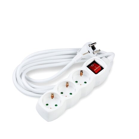 Modee Stekkerdoos 3-voudig met aan- uitschakelaar - 150cm aansluitstekker - 3G1.5mm² Modee Stekkerdoos 3-voudig met aan- uitschakelaar - 150cm aansluitstekker - 3G1.5mm²