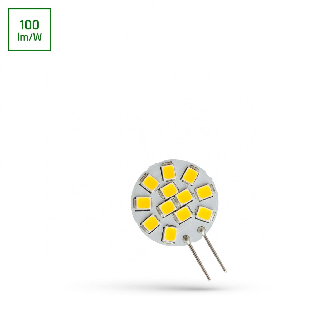 Spectrum LED G4 - 12V - 1.2W - 830 3000K - Warm wit licht - Vervangt 10W Spectrum LED G4 - 12V - 1.2W - 830 3000K - Warm wit licht - Vervangt 10W