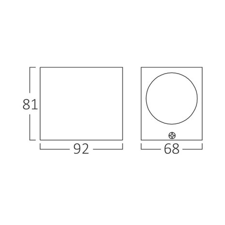 LCB LED Wandlamp Down - 1x GU10 fitting - IP44 - Antraciet LCB LED Wandlamp Down - 1x GU10 fitting - IP44 - Antraciet