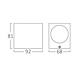 LCB LED Wandlamp Down - 1x GU10 fitting - IP44 - Antraciet LCB LED Wandlamp Down - 1x GU10 fitting - IP44 - Antraciet